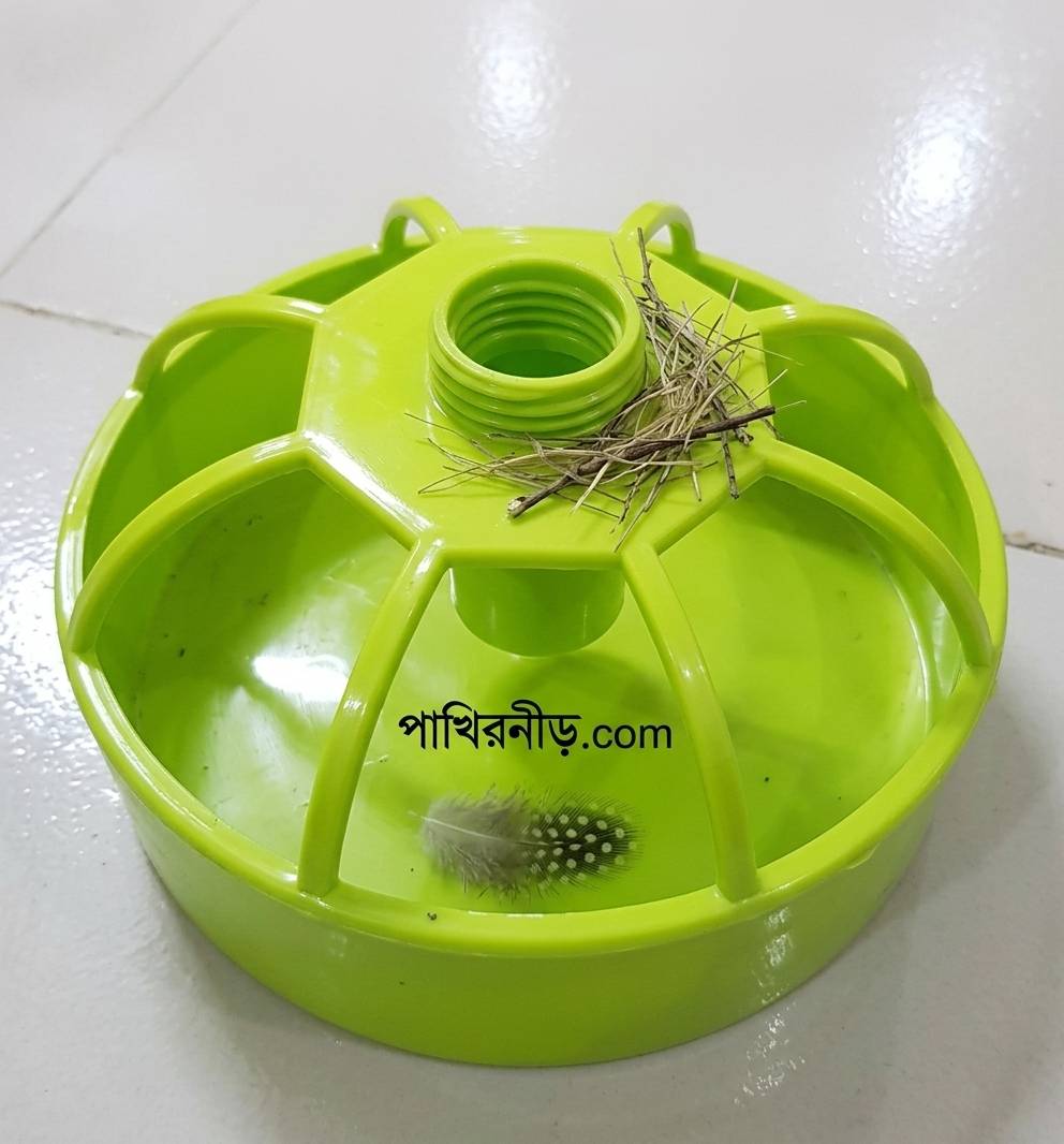 Bottle Adapter Water & Food Feeder Base for Pigeon & Birds - 5.5 Inch Round Shape (01 Pc)