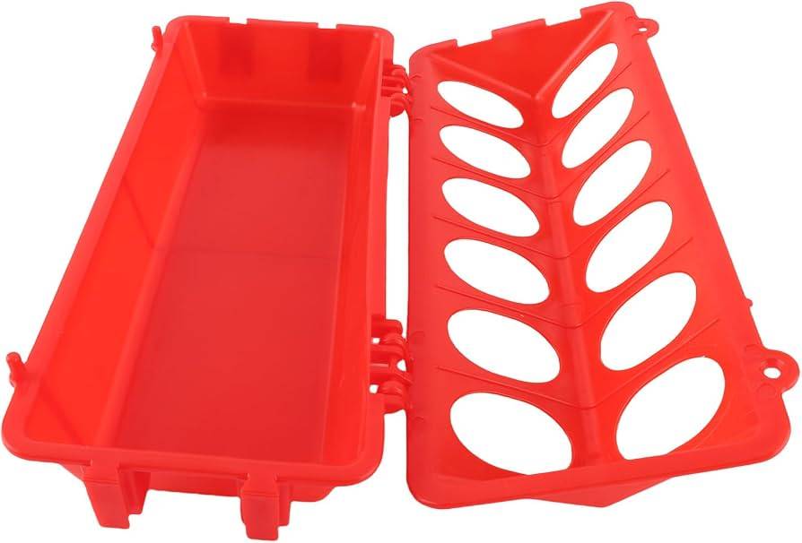 12-Inch Plastic Feed Hopper with Flip Cover for Pigeons & Birds (8 Feeding Holes) - 1 Pc
