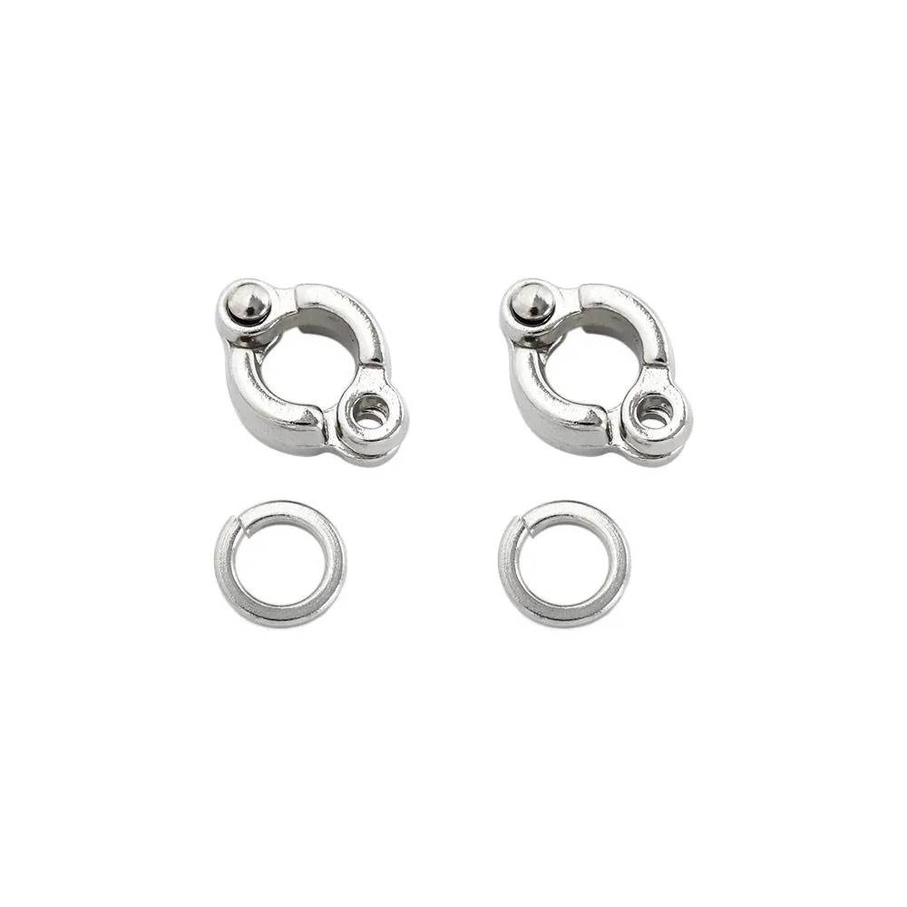 Stainless Steel Metal Leg Ring for Bird Harness & Leash - Bugriger- Silver Color (1 Pc)