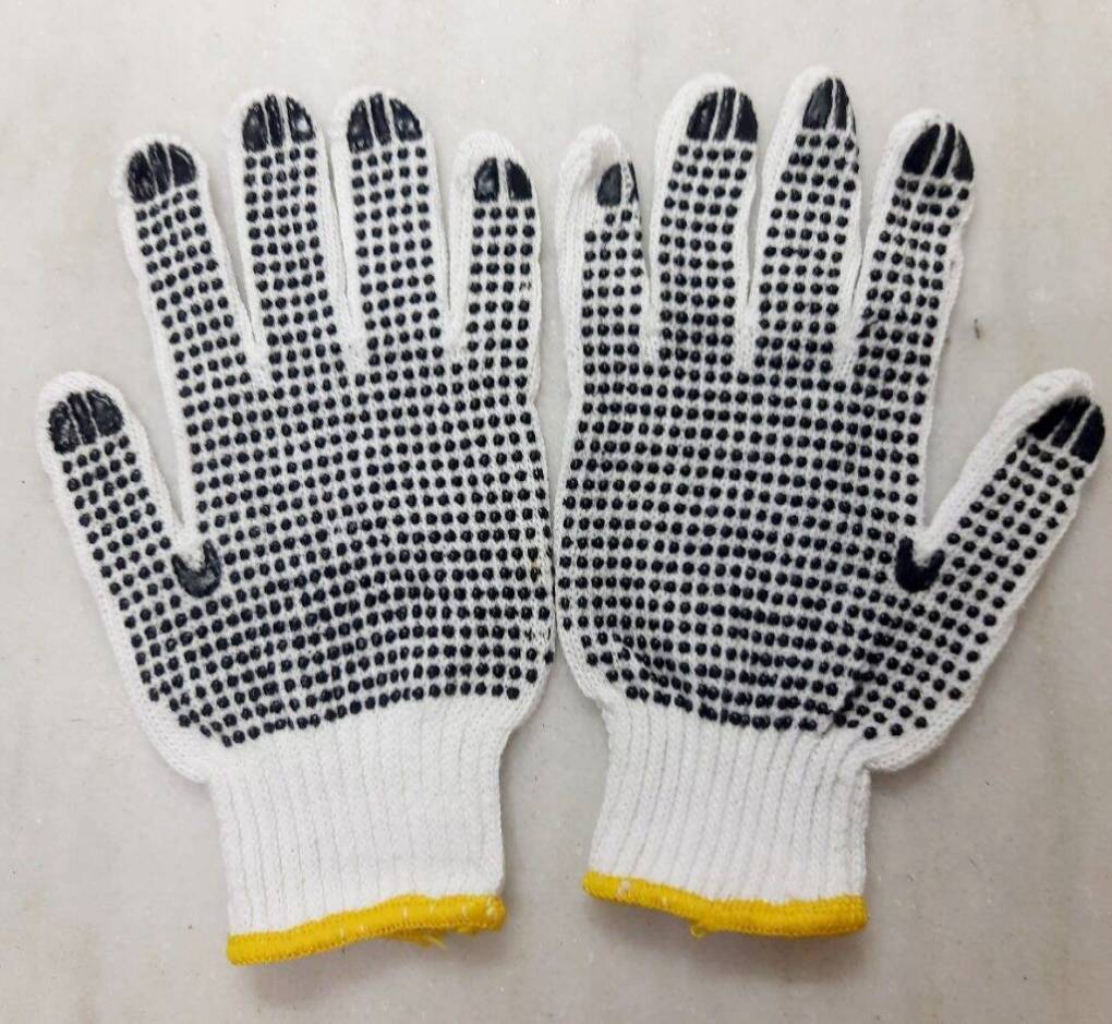 Soft Cotton Hand Gloves (Free Size) for Bird Catching & General Work
