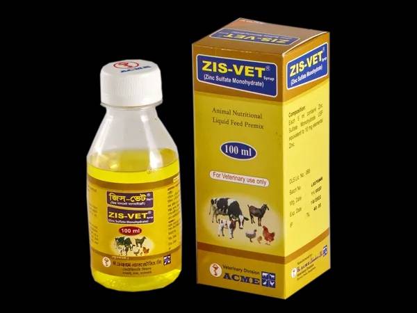 Zis-Vet Syrup Zinc Supplement for Birds & Pets (100ml) - ACME