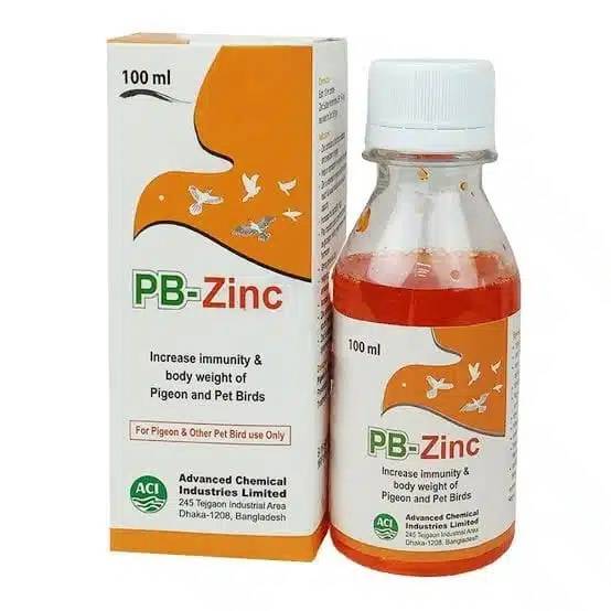 PB-Zinc Liquid Supplement for Birds & Pets (100ml)