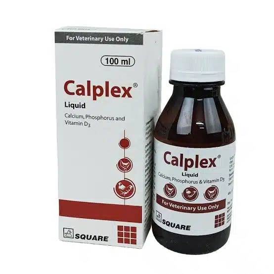 Calplex Liquid Vet Calcium & Vitamin D3 Supplement for Birds & Pets (100ml)